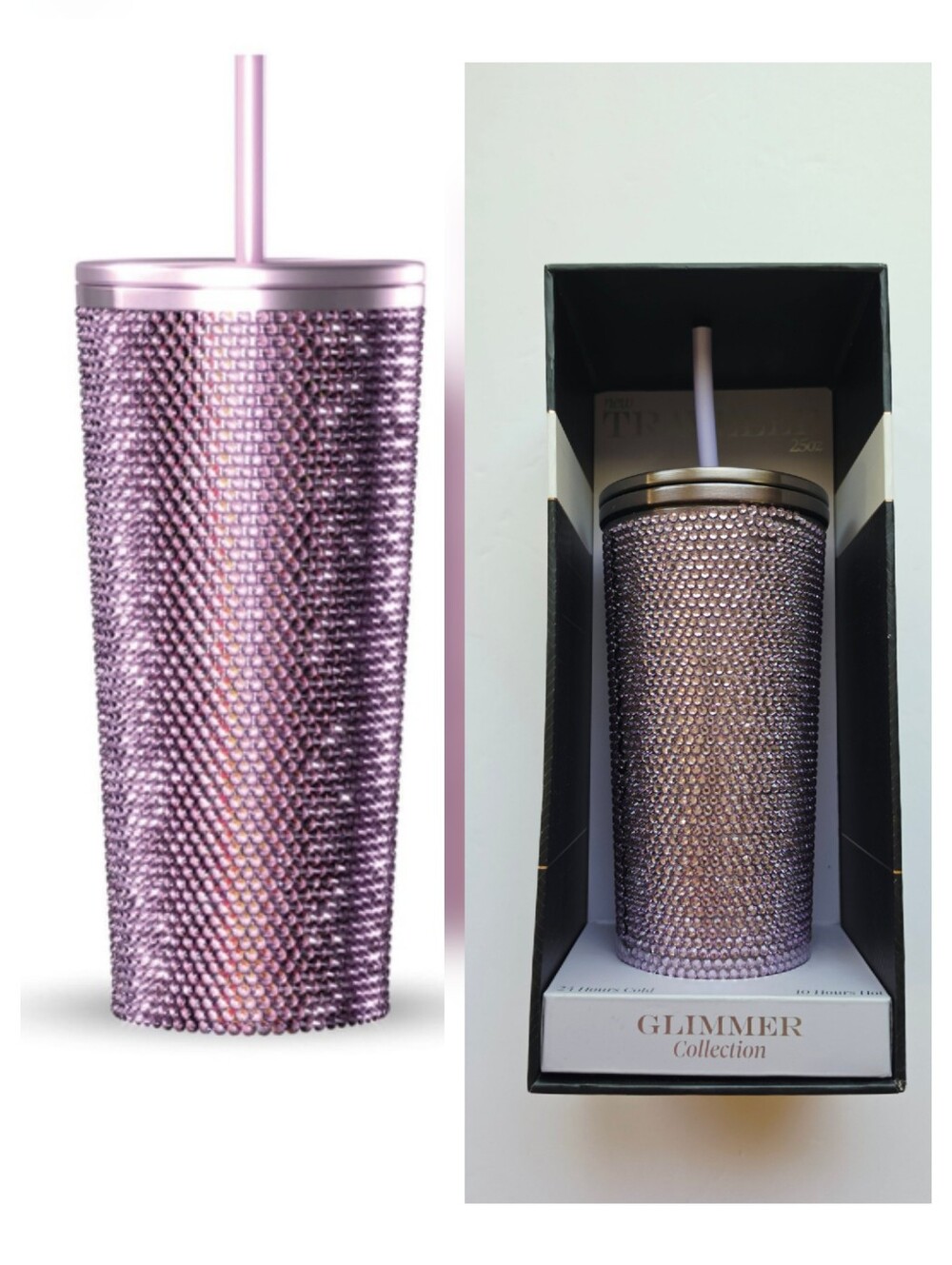HydraPeak Rhinestone Double Wall Stainless Steel Travel Tumbler